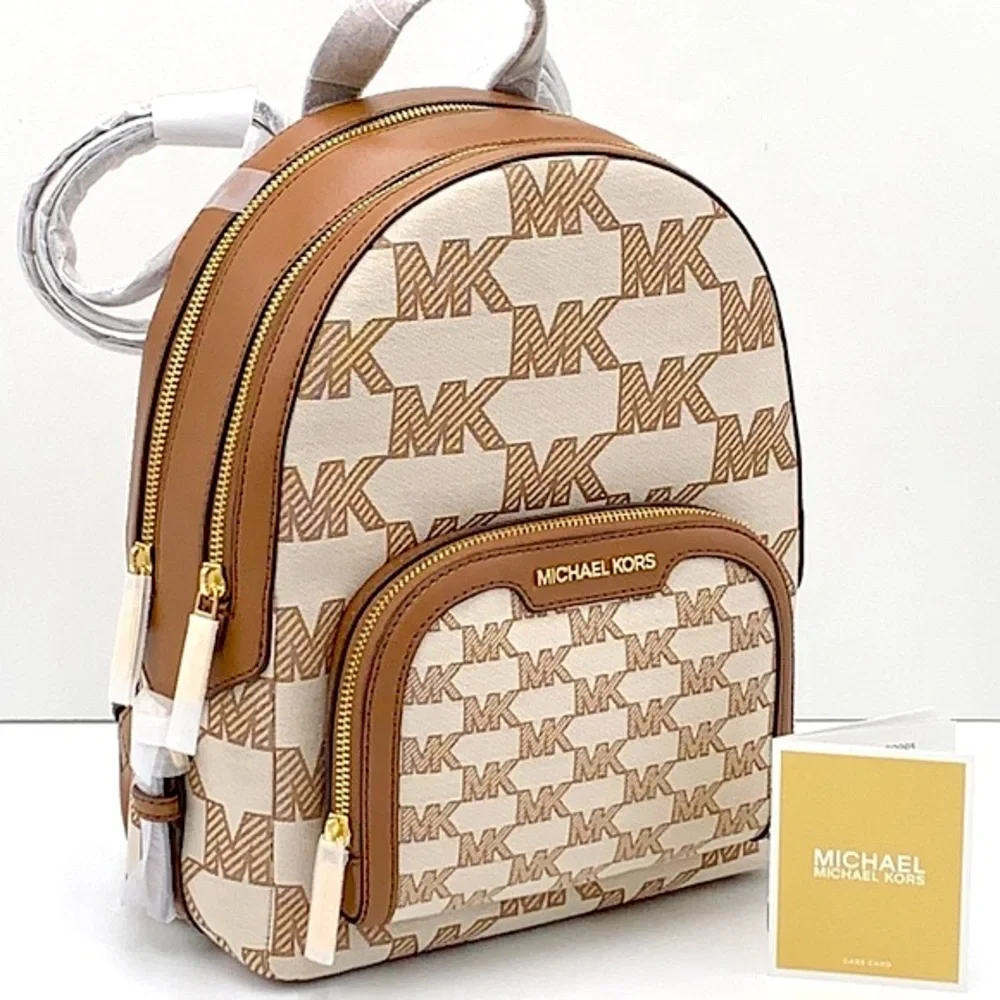 MICHAEL KORS Jaycee Medium Logo Jacquard Backpack Luggage color